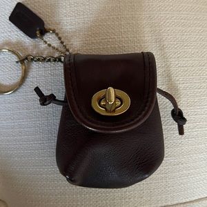 Coach Vintage Daypack Key Fob perfect for earbuds!